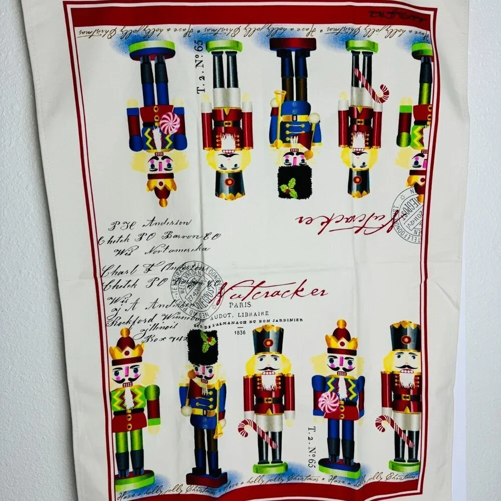 NWOT Michel Design Christmas NUTCRACKER Kitchen Towel